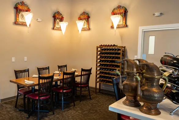 Cravings And Delight dining room in southwest Edmonton, where breakfast and brunch delivery orders are packed