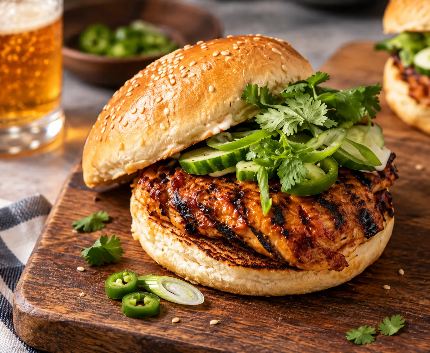 Best BBQ grilled chicken sandwich in Edmonton, AB at Cravings And Delight